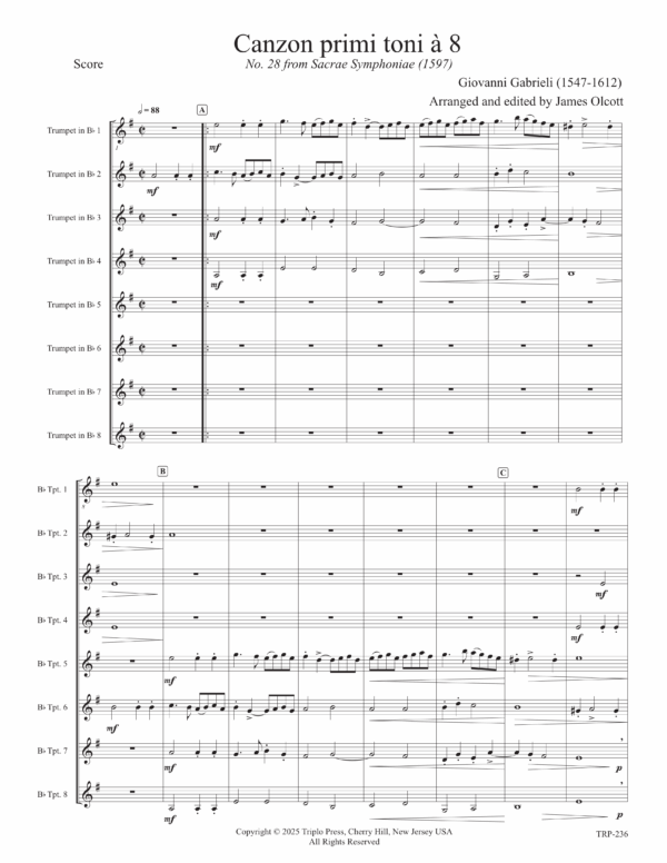 Canzon Primi Toni à 8 - Image 2